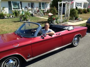 1964 Corvair Convertible (A welcome home from the hospital present from his family)